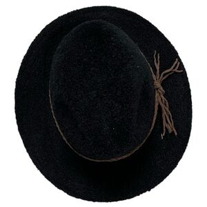 Adora Black Hat With Braided Band OS